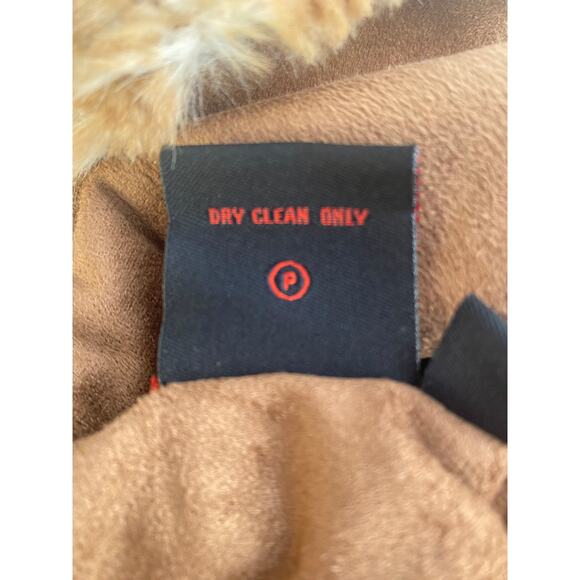 Adrienne Landau Tan Reversible Faux Fur Vest  SZ 1XL C100075 - Picture 7 of 10